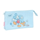Triple Carry-all Mickey Mouse Clubhouse Baby Light Blue 22 x 12 x 3 cm