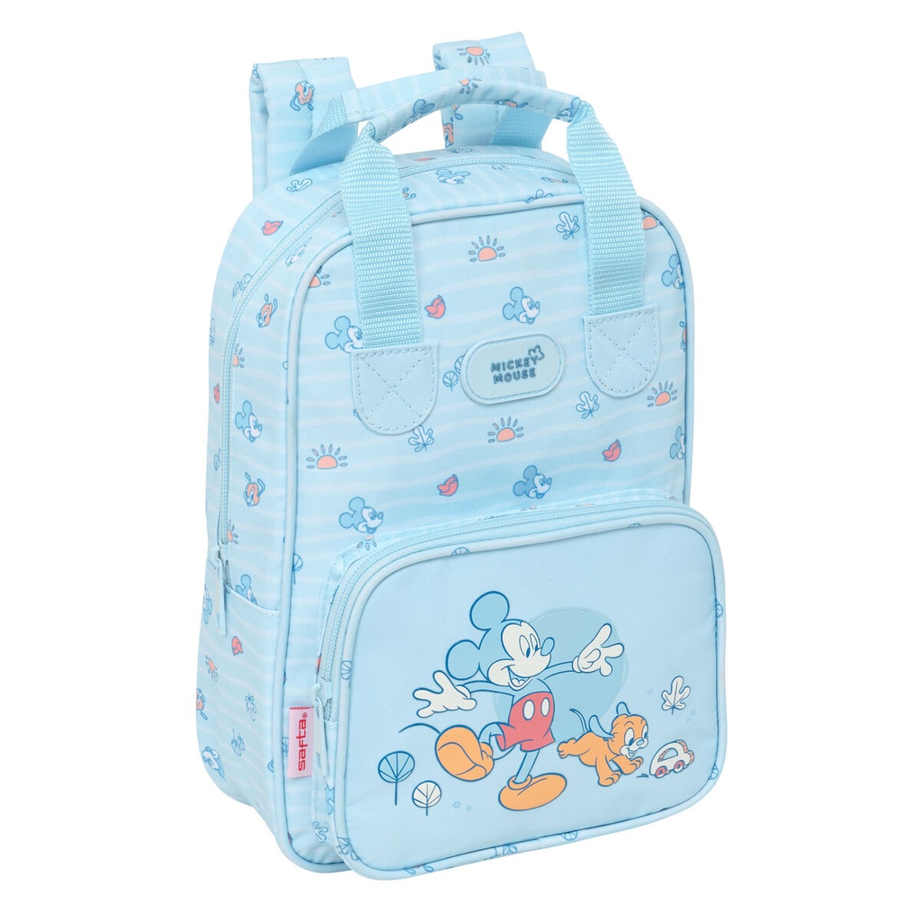 Child bag Mickey Mouse Clubhouse Baby Light Blue 20 x 28 x 8 cm