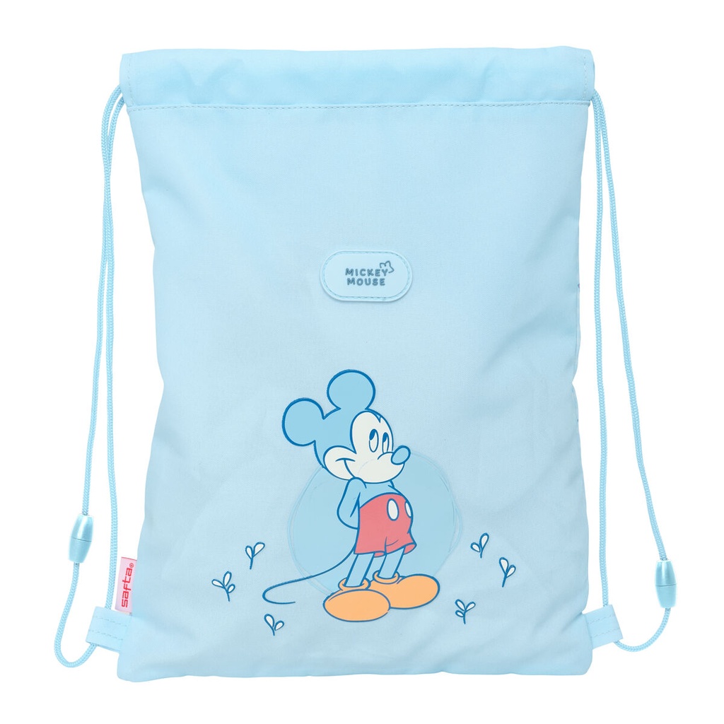Backpack with Strings Mickey Mouse Clubhouse Baby Blue 26 x 34 x 1 cm