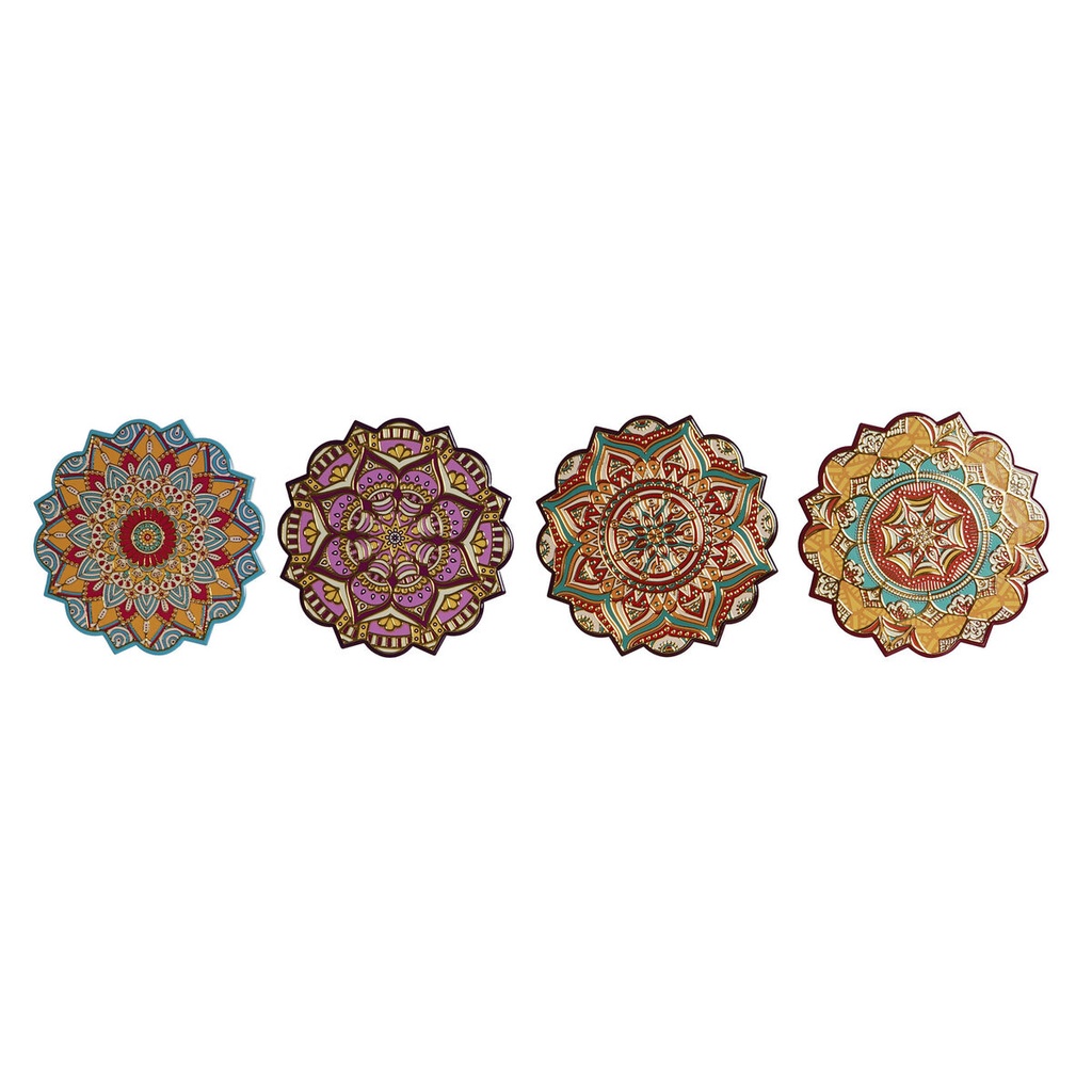 Table Mat Home ESPRIT Cork Dolomite 20 x 20 x 1 cm (4 Units)
