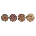 Table Mat Home ESPRIT Cork Dolomite 20 x 20 x 1 cm (4 Units)