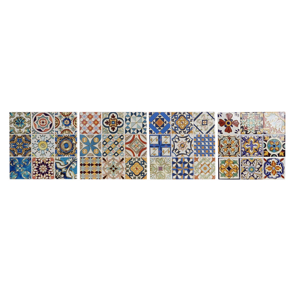 Table Mat Home ESPRIT Cork Dolomite 20 x 20 x 0,7 cm (4 Units)