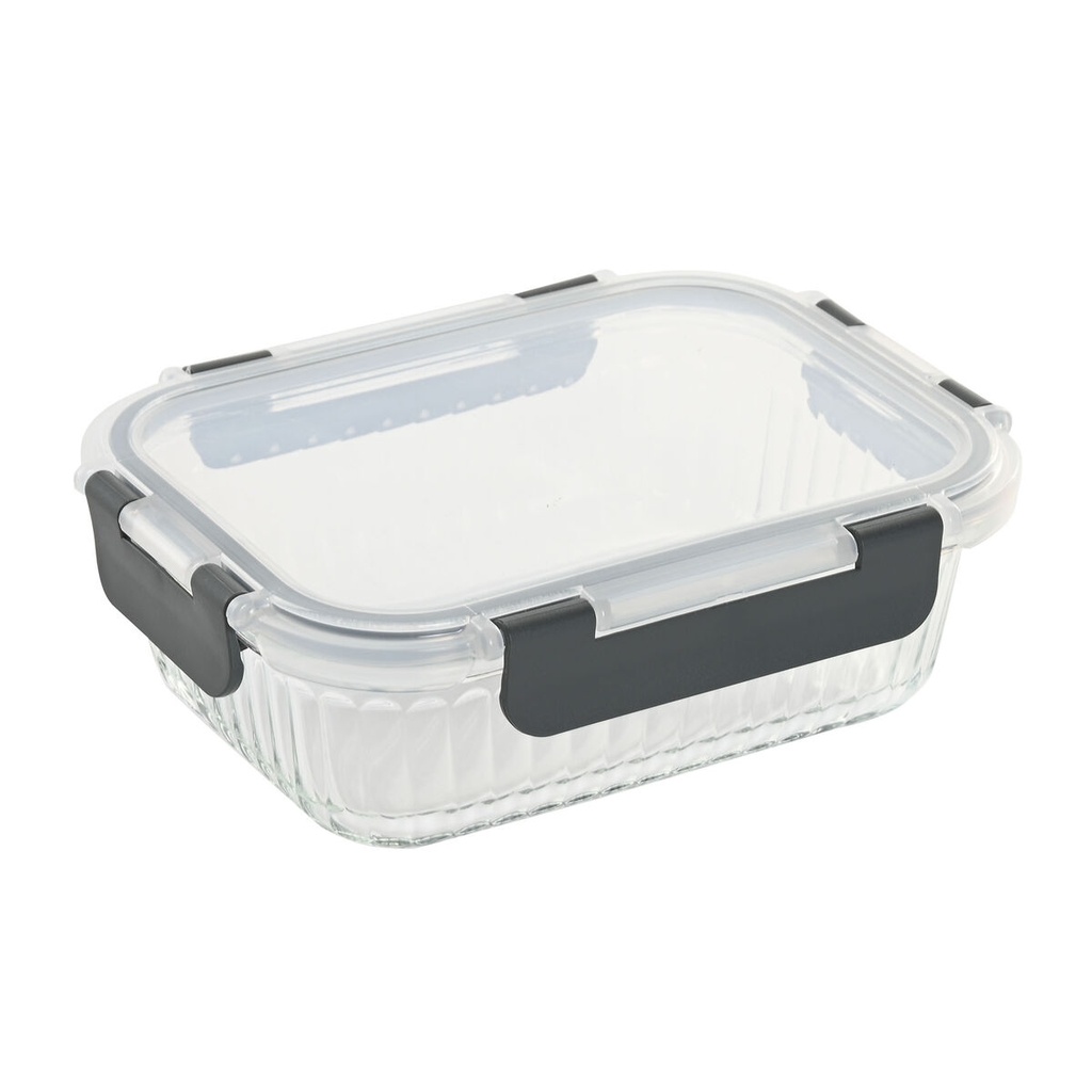 Fiambrera Home ESPRIT Transparente Polipropileno Vidrio de Borosilicato 640 ml