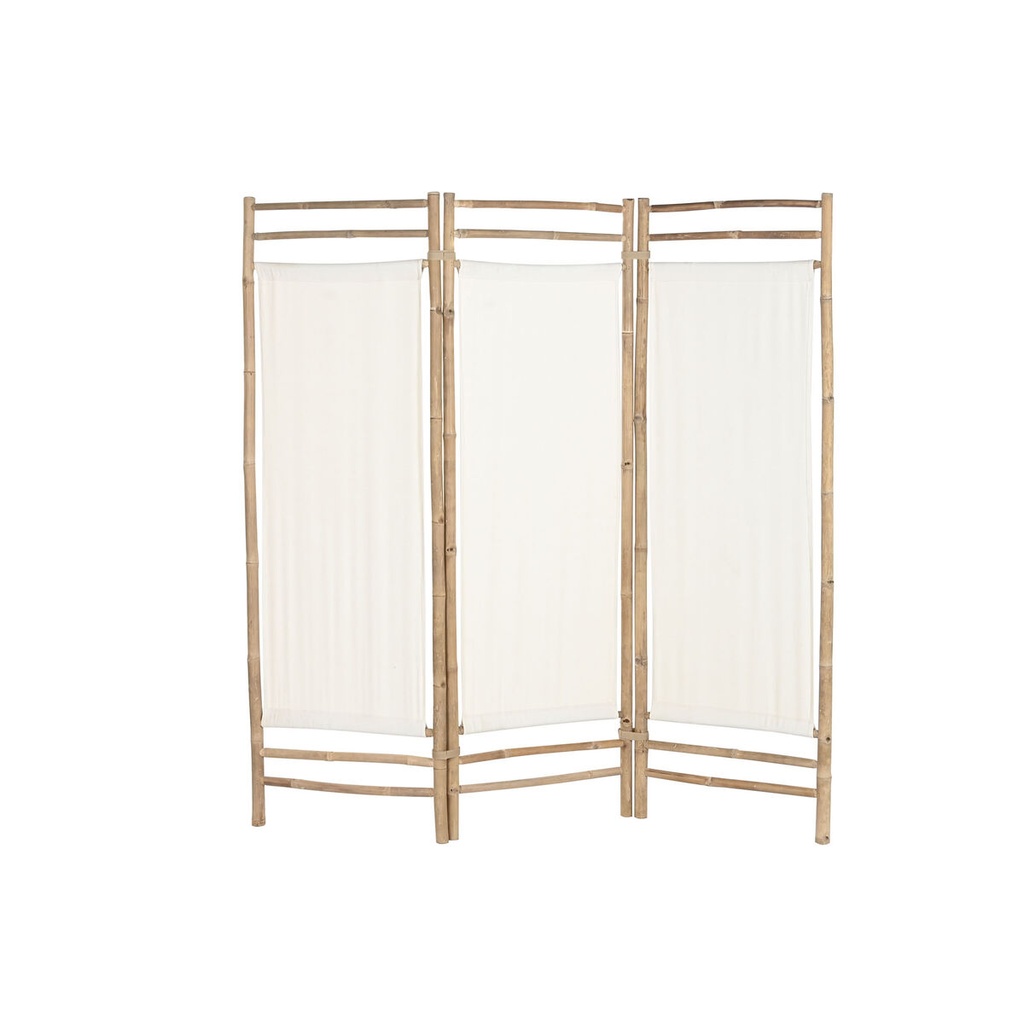 Folding screen Home ESPRIT Cotton Bamboo 165 x 3 x 175 cm