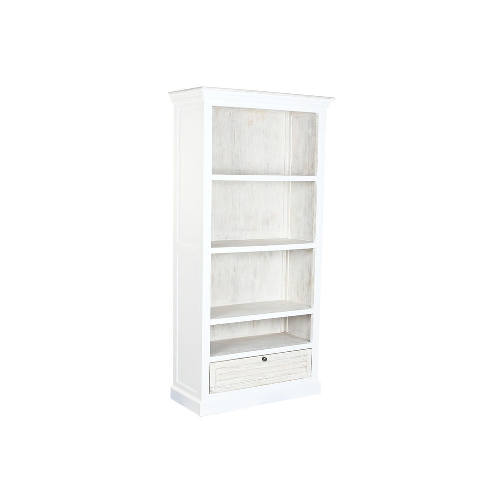 Estantería Home ESPRIT Blanco Madera de mango 90 x 40 x 180 cm