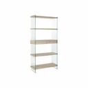 Estantería DKD Home Decor 90 x 35 x 180 cm Cristal Natural Madera Transparente Madera MDF