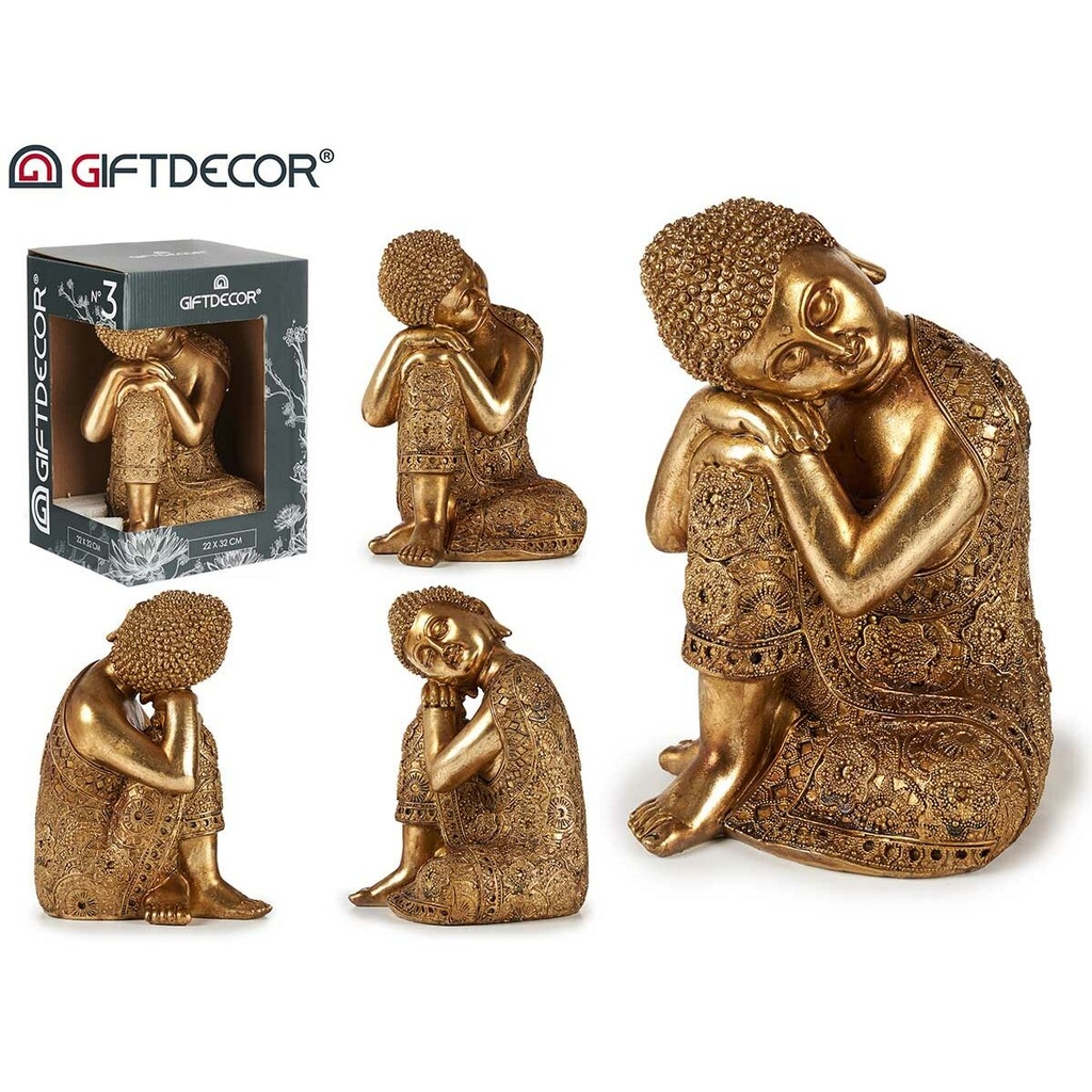 Figura Decorativa Buda Resina (23 x 20 x 32 cm)