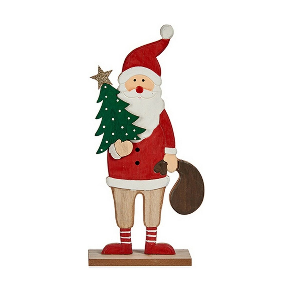 Decorative Figure Krist+ 19XD35887-02 White Brown Red Green Father Christmas 5 x 30 x 15 cm