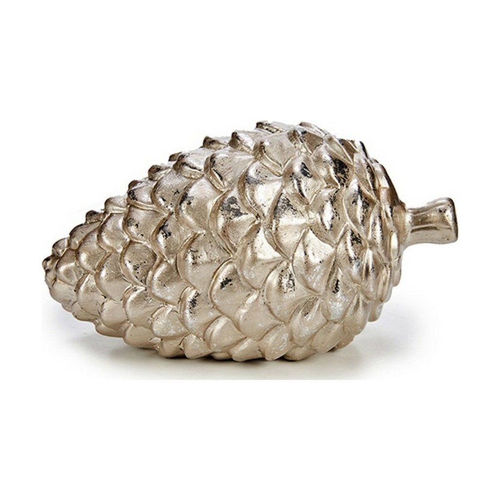 Decorative Figure Krist+ C35-40026A Golden Silver Pineapple 9 x 10 x 16 cm