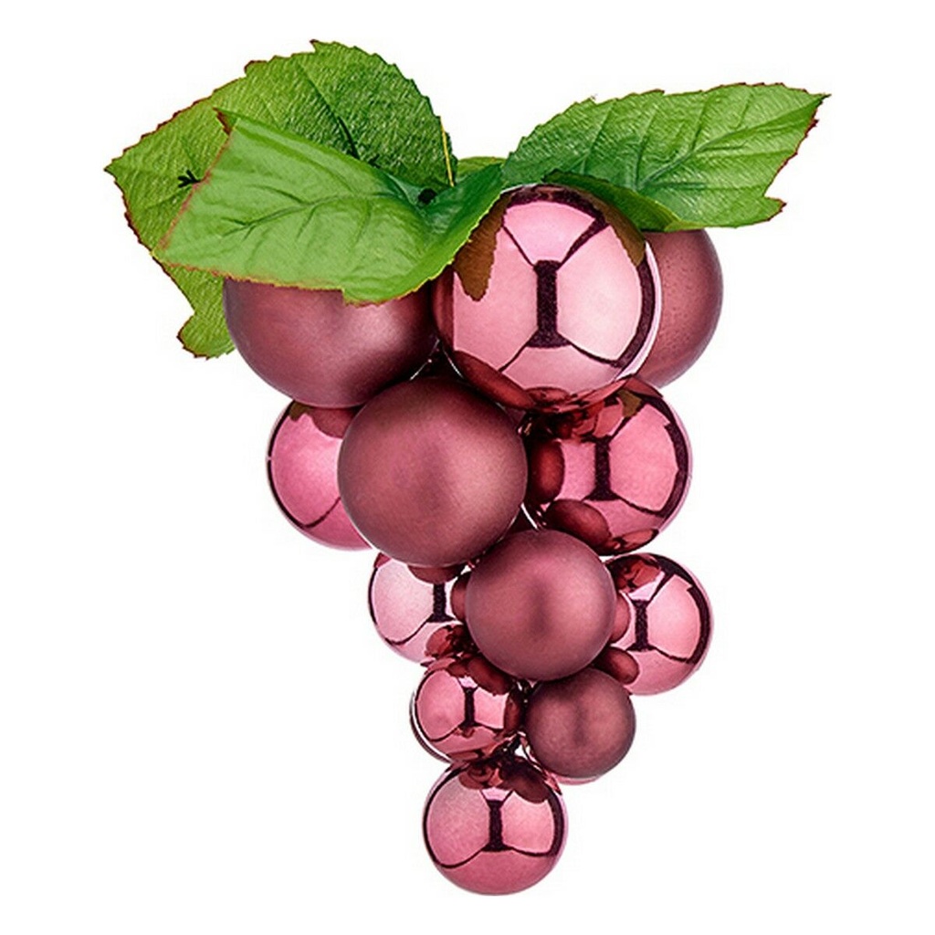 Christmas Bauble Krist+ 01847 Pink Plastic Grapes