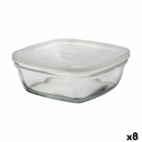 Fiambrera Cuadrada con Tapa Duralex FreshBox 1,15 L 17 x 17 x 7 cm (8 Unidades)  