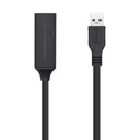 Adaptador USB Aisens A105-0407 Negro 5 m USB 3.0 (1 unidad)