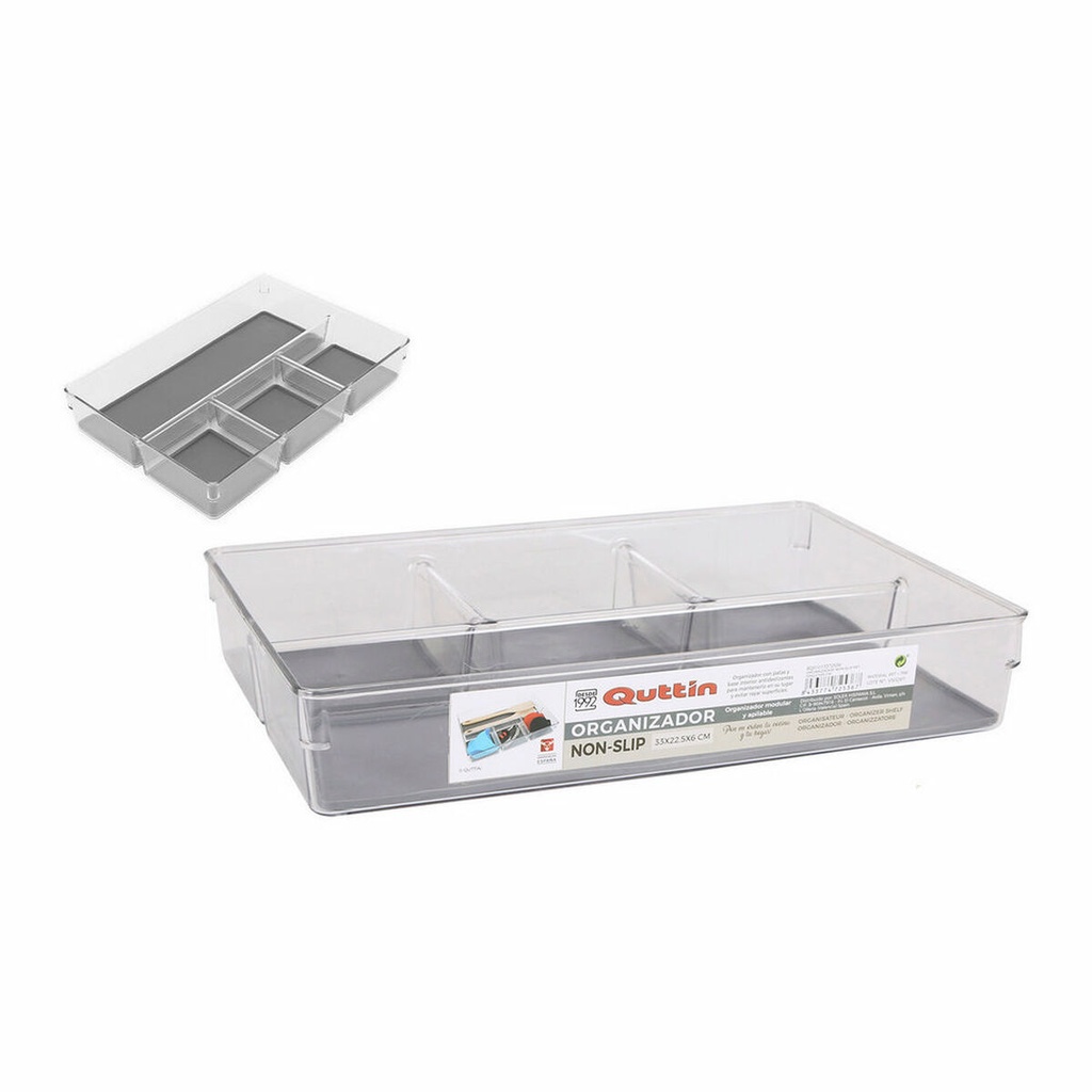 Organizador de Cajones Quttin Non-Slip 33 x 22,5 x 6 cm