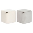Reposapiés DKD Home Decor Amarillo Azul Beige Gris Scandi 35 x 35 x 35 cm (2 Unidades)