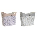 Revistero DKD Home Decor Blanco Gris Lila Rosa claro Poliuretano 39 x 21 x 34 cm (2 Unidades)