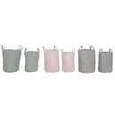 Juego de Cestas Home ESPRIT Verde Gris Rosa Cuerda 30 x 30 x 43 cm 2 Piezas (3 Unidades)
