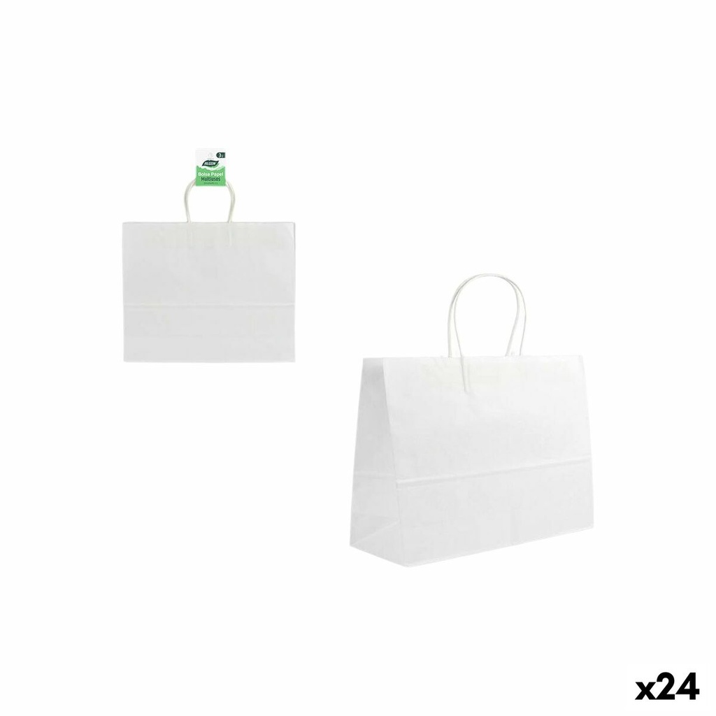 Bolsa Reutilizable para Alimentos Algon Blanco 3 Piezas (24 Unidades)