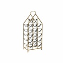 Botellero DKD Home Decor Negro Dorado Metal Plástico 37,5 x 24,5 x 82 cm