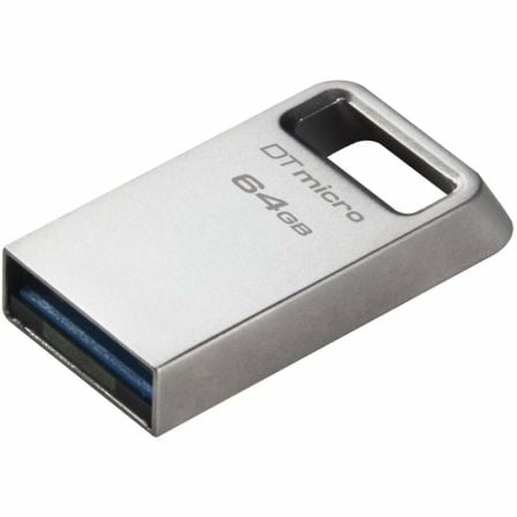 Memoria USB Kingston DataTraveler Micro 64 GB Negro Plateado