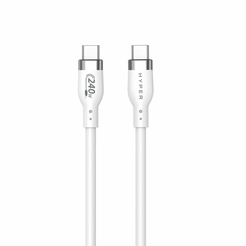 USB-C Cable Hyper HJ4002WHGL White 2 m