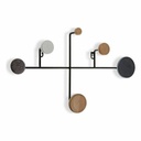 Perchero Versa Metal Madera Resina Madera MDF (30 x 8 x 52 cm)