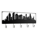 Wall mounted coat hanger Metal (5 x 23,5 x 56,5 cm)