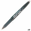 Bolígrafo Pilot Frixion Ball Tinta borrable Negro 0,4 mm 0,7 mm (12 Unidades)