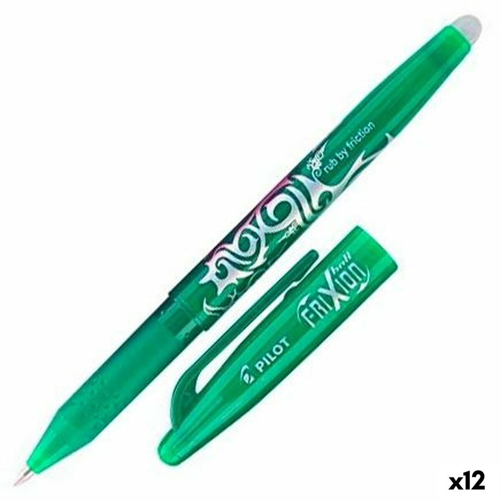 Pen Pilot Frixion Ball Erasable ink Green 0,5 mm 0,7 mm (12 Units)