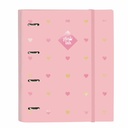 Ring binder Glow Lab Hearts Replacement (100 Sheets) A4