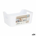 Multi-purpose basket Dem White 19 x 13,5 x 8 cm (24 Units)