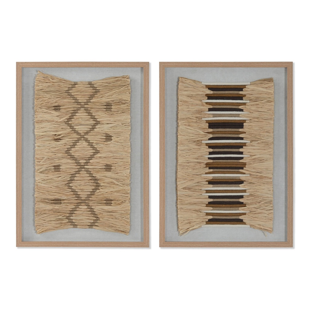 Cuadro Home ESPRIT Moderno 50 x 3,5 x 70 cm (2 Unidades)