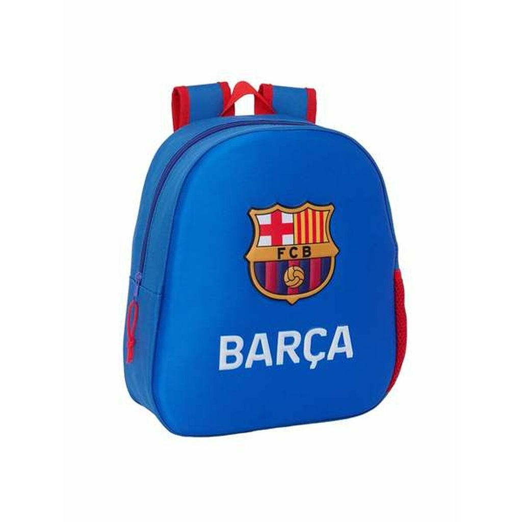 Mochila Escolar F.C. Barcelona Azul 27 x 33 x 10 cm 3D