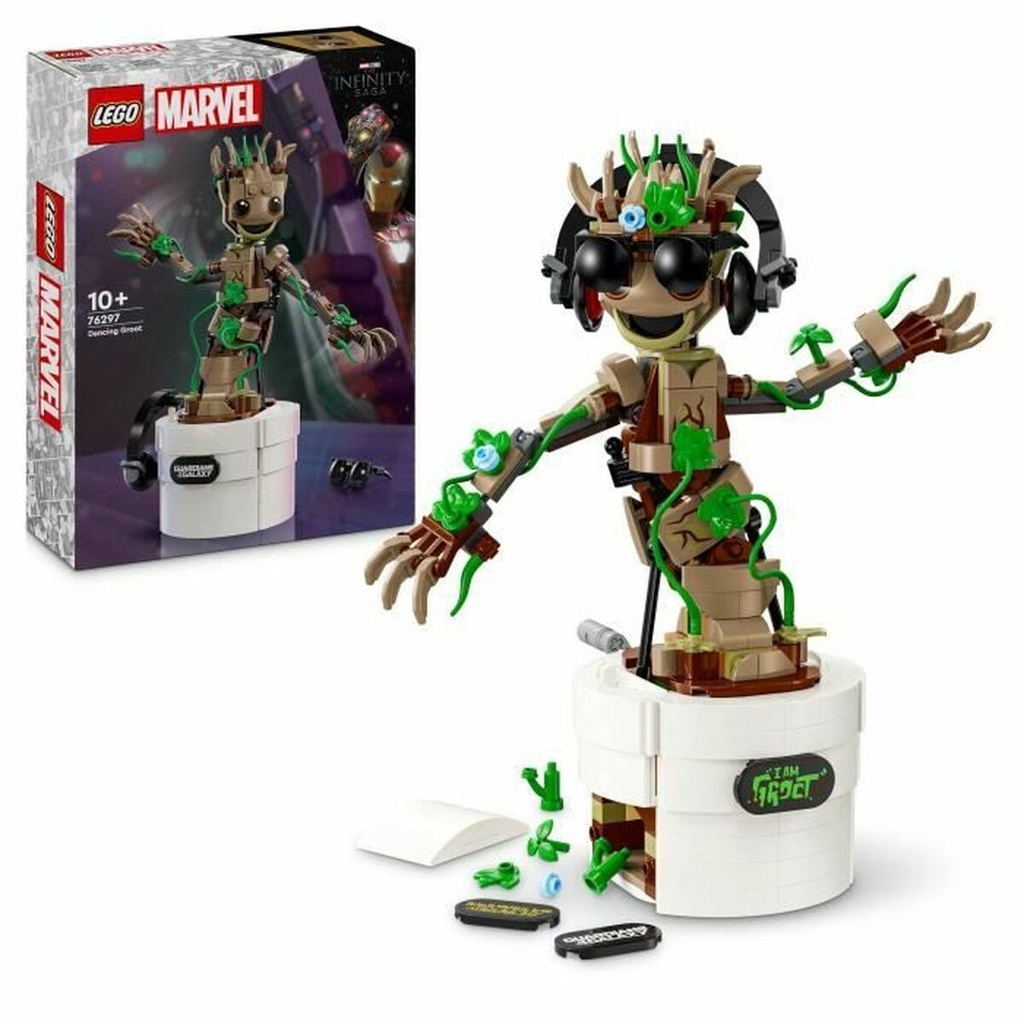 Construction set Marvel El Baile de Baby Groot Lego 76297