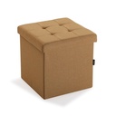 Baúl Desmontable Versa Mostaza Madera MDF 38 x 37,5 x 38 cm