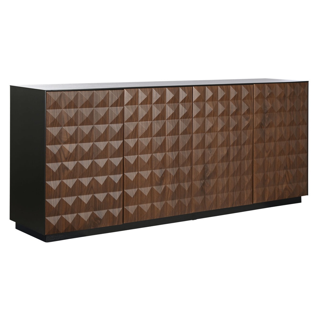 Aparador Home ESPRIT Marrón Negro Madera MDF 188,4 X 42,1 X 80,6 cm