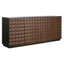 Aparador Home ESPRIT Marrón Negro Madera MDF 188,4 X 42,1 X 80,6 cm
