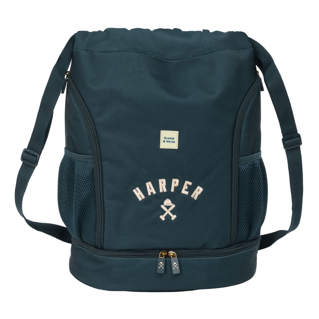 Bolsa Mochila con Cuerdas Harper & Neyer Azul marino 35 x 40 x 1 cm