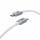 Cable USB-C a USB-C Subblim SUBCAB-C06010 1 m Blanco