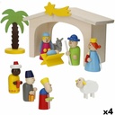 Christmas nativity set Woomax Wood plywood 23 x 16 x 11 cm (4 Units)