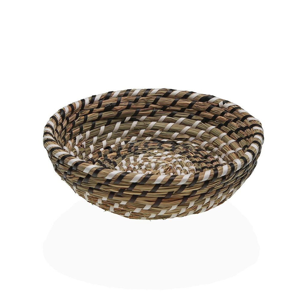 Multi-purpose basket Versa Textile Water hyacinth 25 x 8 x 25 cm