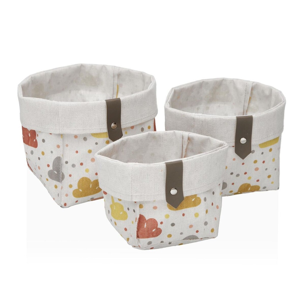 Multi-purpose basket Versa Textile 10 x 10 x 10 cm 14 x 14 x 14 cm 12 x 12 x 12 cm