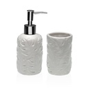 Bath Set Versa White Dolomite 6,8 x 17 x 6,8 cm