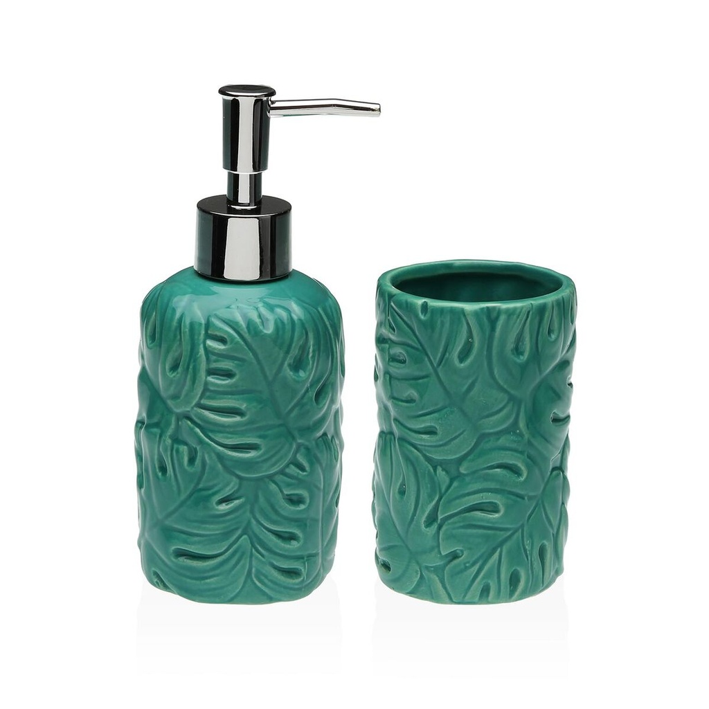 Bath Set Versa Green Dolomite 6,8 x 17 x 6,8 cm