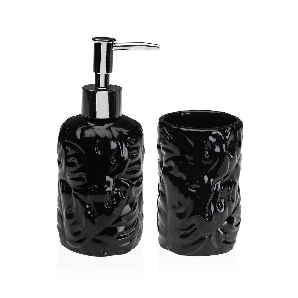 Bath Set Versa Black Dolomite 6,8 x 17 x 6,8 cm
