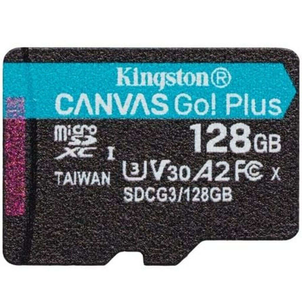 Tarjeta de Memoria Micro SD con Adaptador Kingston Canvas Go! Plus 128 GB