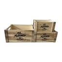 Juego de Cajas Decorativas Versa Madera (3 Piezas)