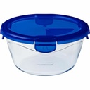 Recipiente Conservador de Alimentos Pyrex Azul Transparente Redonda 1,6 L (6 Piezas)
