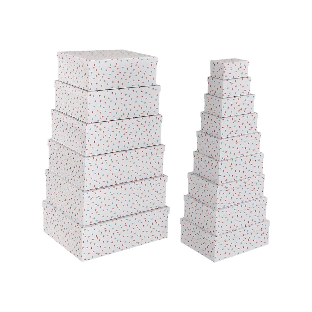 Juego de Cajas Decorativas Versa Cartón (15 Piezas)