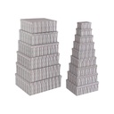 Juego de Cajas Decorativas Versa Cartón (15 Piezas)