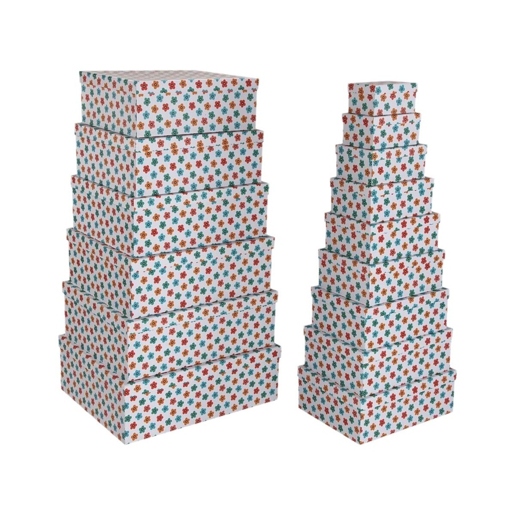 Juego de Cajas Decorativas Versa Cartón (15 Piezas)